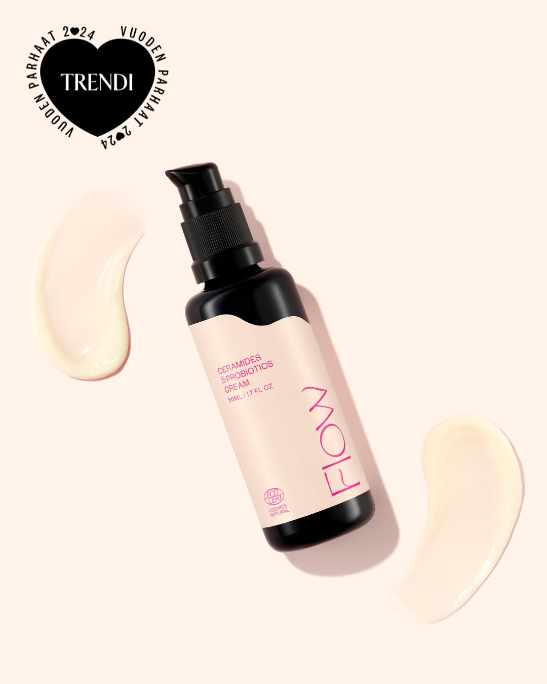 Ceramides & Probiotics Cream Cosmos Natural - repairing cream for sensitive skin (fragrance-free)