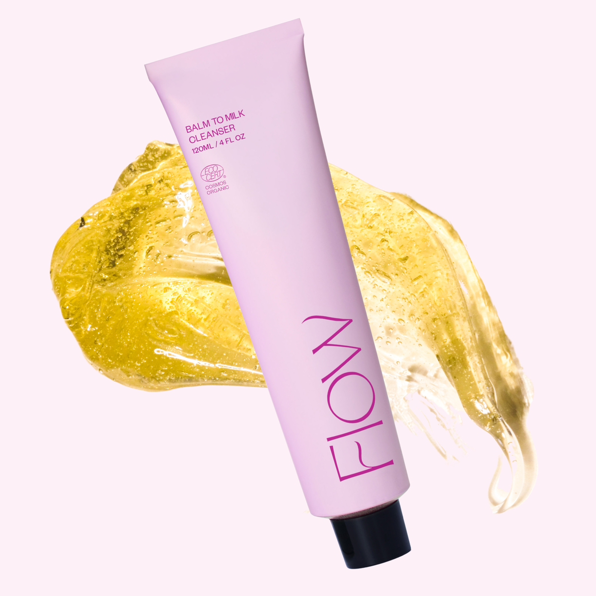 Flow Cosmetics Balm to Milk -hellävarainen kaksoispuhdistaja kaikille ihotyypeille Ecocert Cosmos Organic