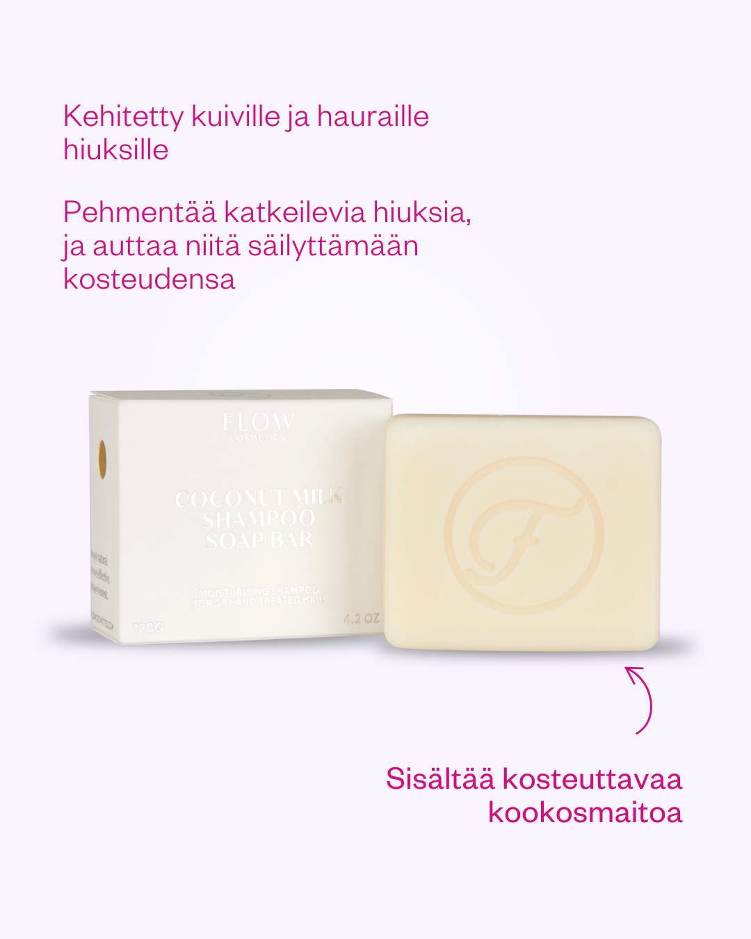 Coconut Milk -palashampoo käsitellyille hiuksille