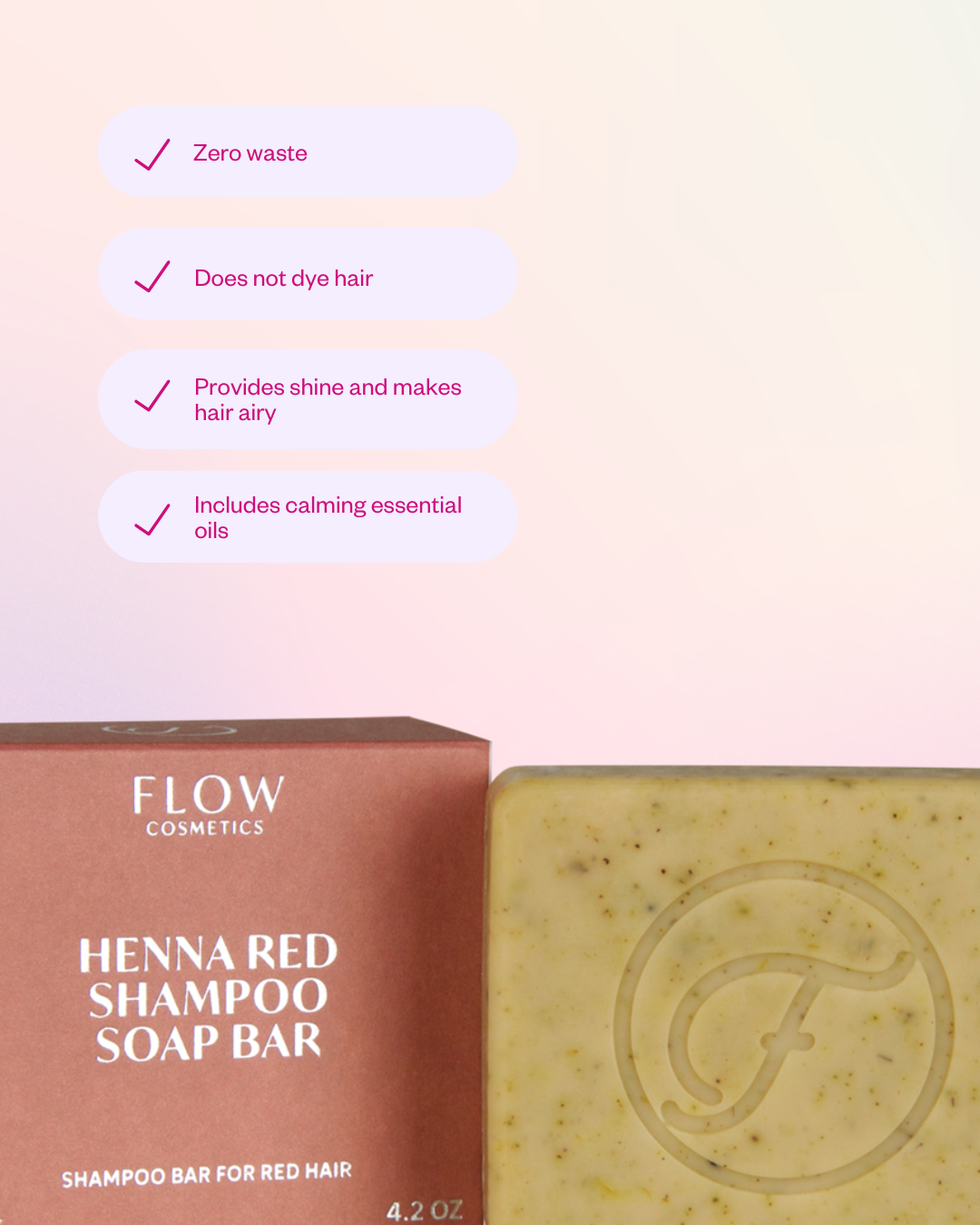 Henna Red shampoo bar for red hair