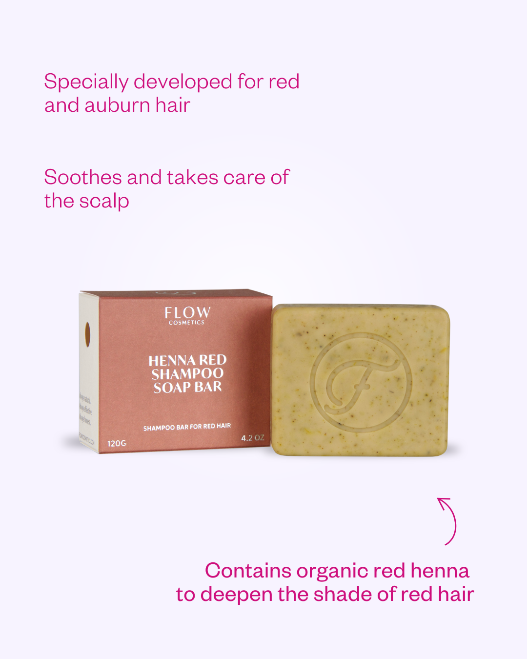 Henna Red shampoo bar for red hair