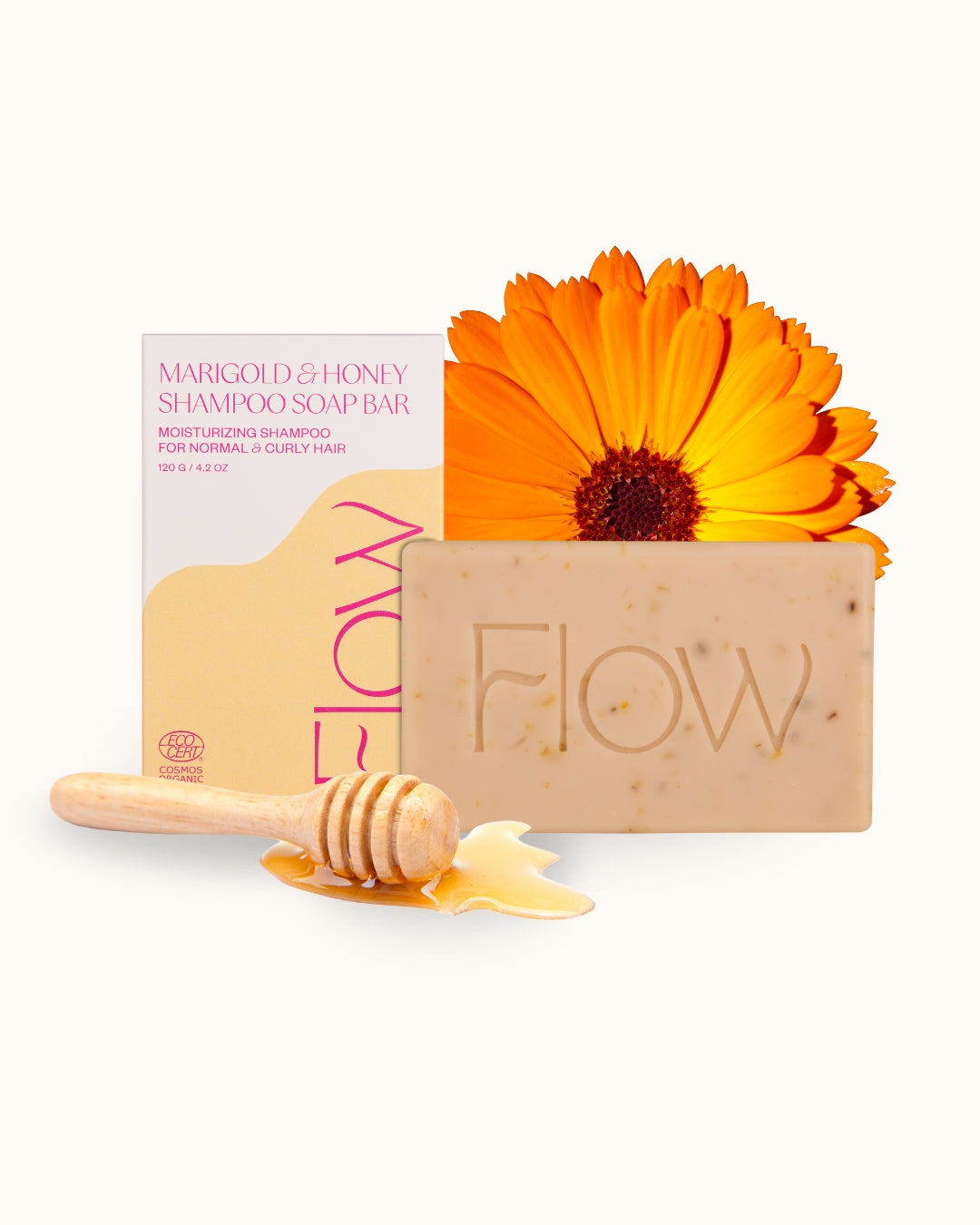 Marigold & Honey Shampoo Soap Bar for dry and naturally curly hair